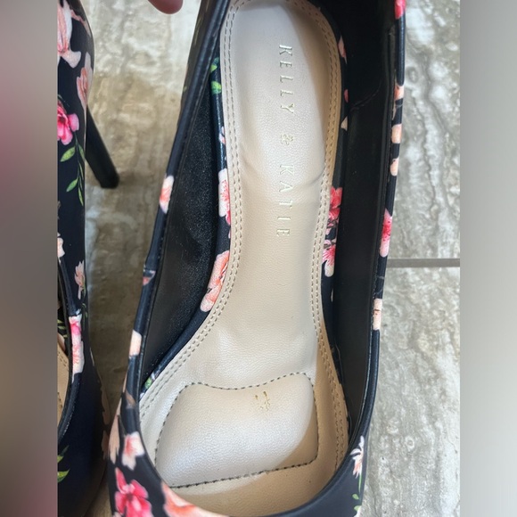 Kelly & Katie Astiva Black Floral Shoes size 6 - Picture 4 of 13